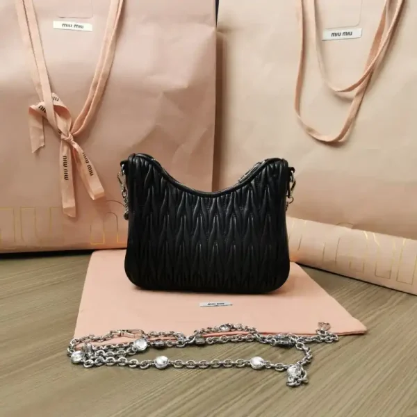 Miu Miu Matelassé Crystal Black - Image 2