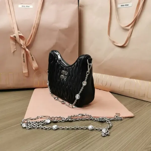 Miu Miu Matelassé Crystal Black - Image 3