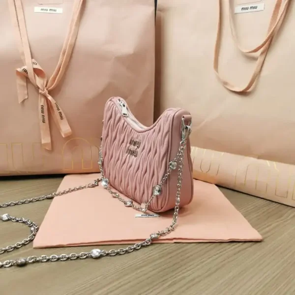 Miu Miu Matelassé Crystal Pink - Image 3