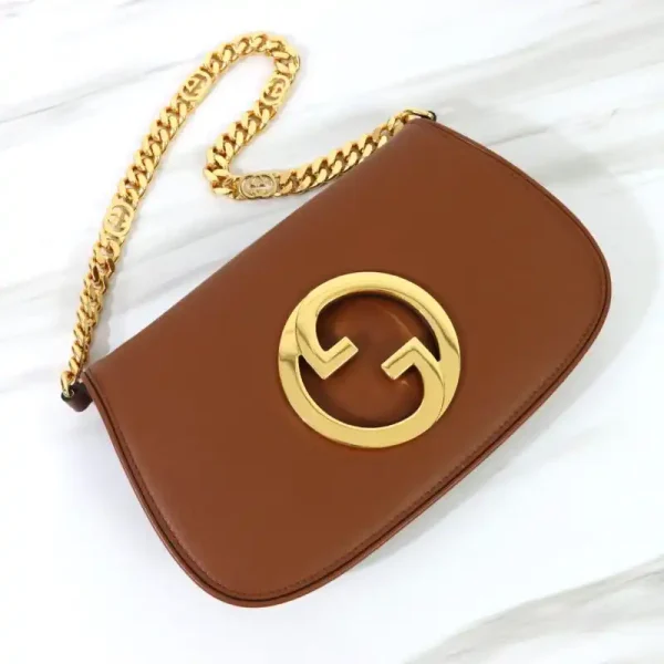 Gucci  Blondie Leather Brown - Image 4