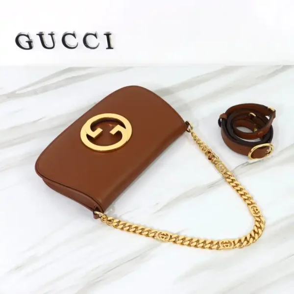 Gucci  Blondie Leather Brown - Image 5