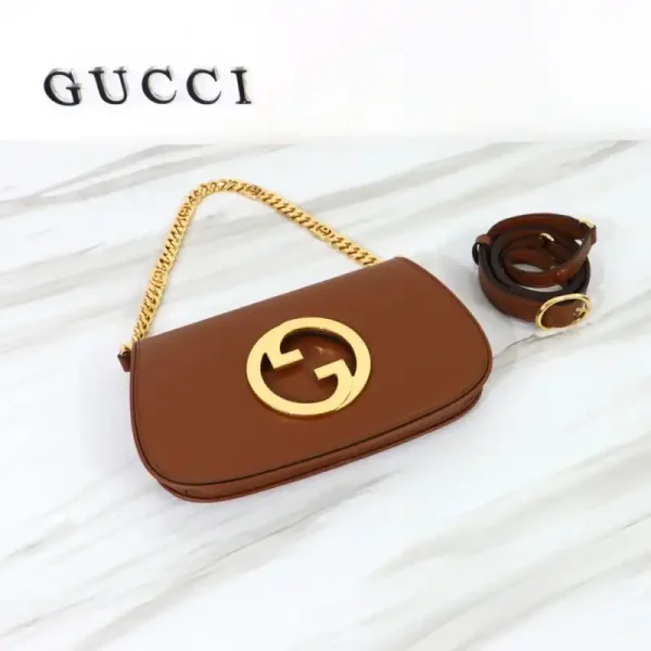 Gucci  Blondie Leather Brown - Image 7