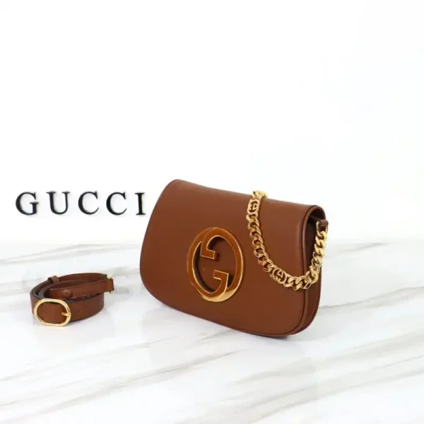 Gucci  Blondie Leather Brown - Image 9