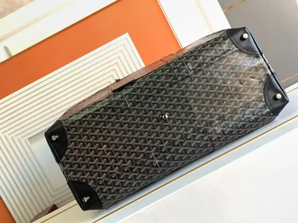 Goyard Bowling 55 Bag Black Brown - Image 6