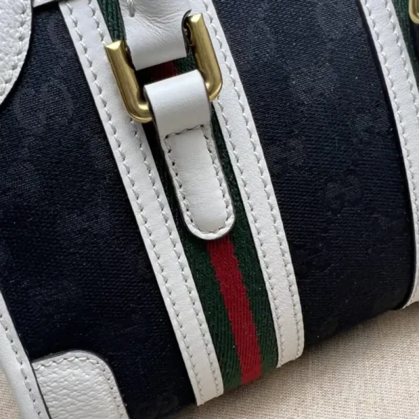 Gucci Gucci Bauletto Top Handle White Black - Image 9