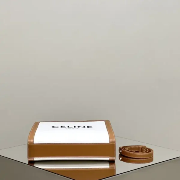 Celine Triomphe Cabas Mini Tote White - Image 10