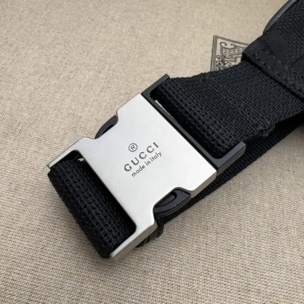 Gucci  Double G Waist Bag Black - Image 3