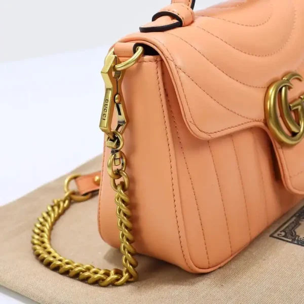 Gucci  GG Marmont Top Handle Apricot - Image 4