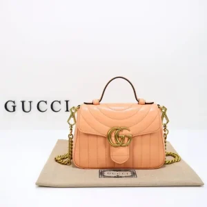 Gucci  GG Marmont Top Handle Apricot