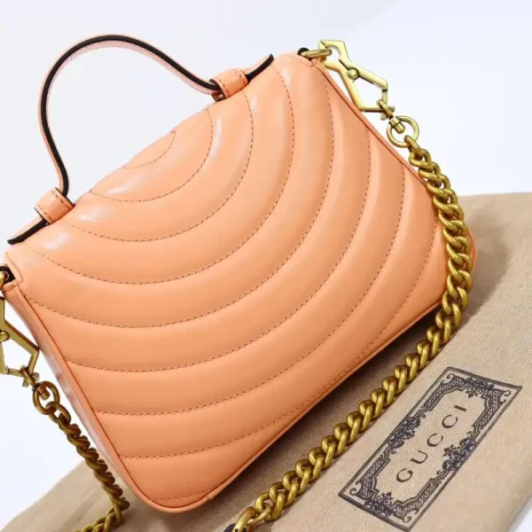 Gucci  GG Marmont Top Handle Apricot - Image 7