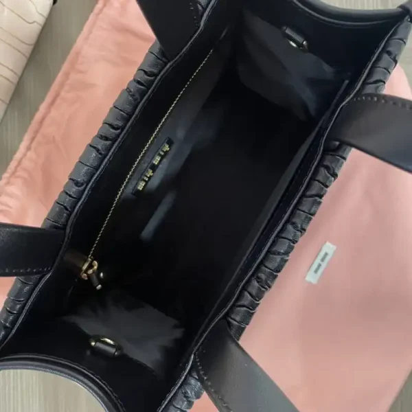 Miu Miu Matelassé  Tote Black - Image 4