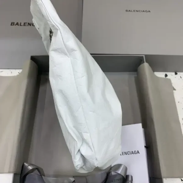 Balenciaga Crush Small Tote White - Image 3