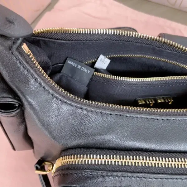 Miu Miu Nappa  Pocket Bag Black - Image 7