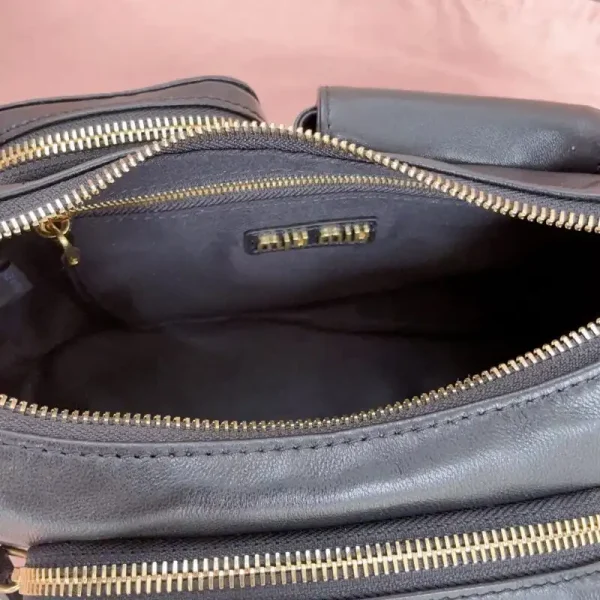 Miu Miu Nappa  Pocket Bag Black - Image 3