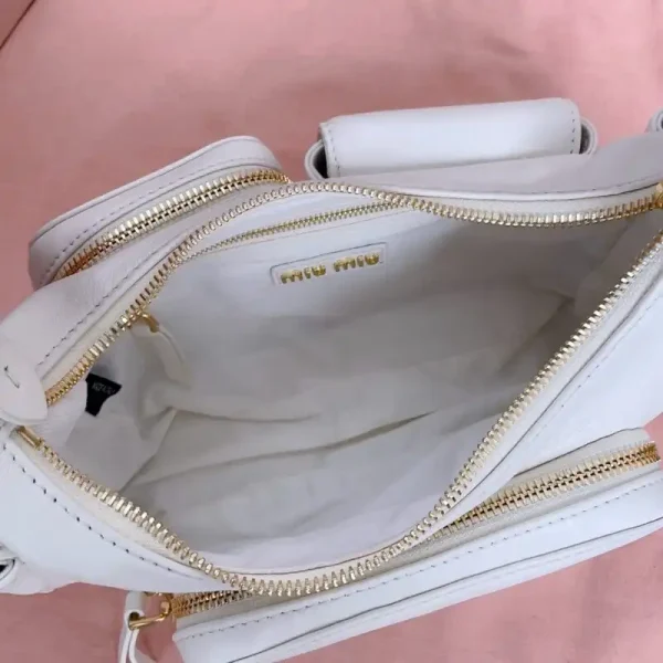 Miu Miu Nappa  Pocket Bag White - Image 4