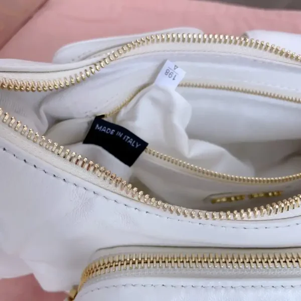 Miu Miu Nappa  Pocket Bag White - Image 6