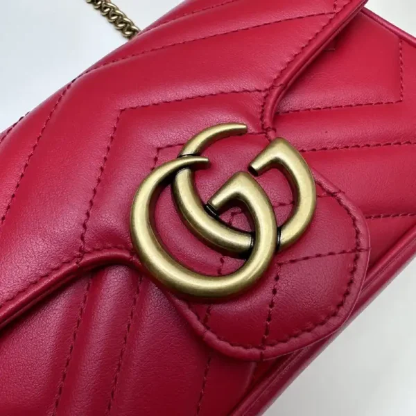 Gucci Matelassé  Mini Red - Image 2