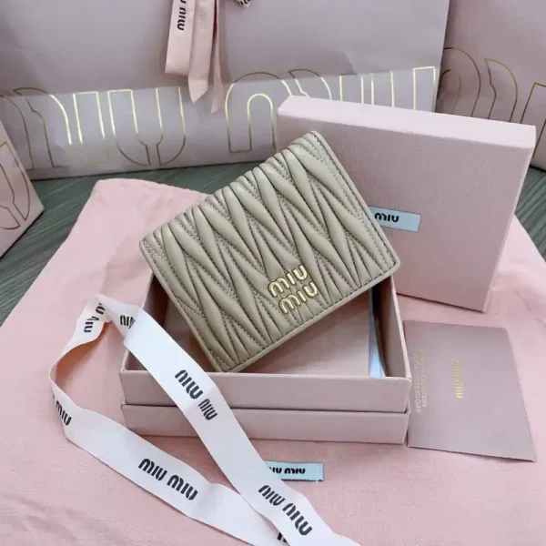 Miu Miu Pocket Wallet Beige
