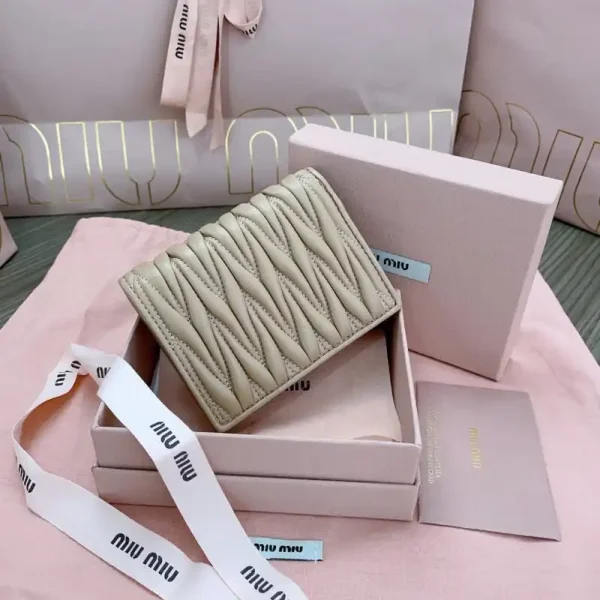 Miu Miu Pocket Wallet Beige - Image 2