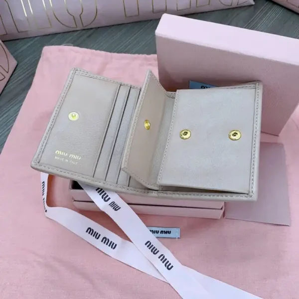 Miu Miu Pocket Wallet Beige - Image 5