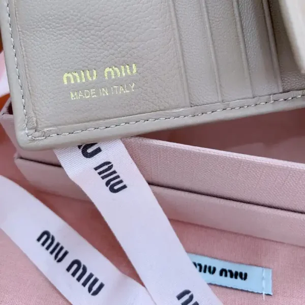 Miu Miu Pocket Wallet Beige - Image 6