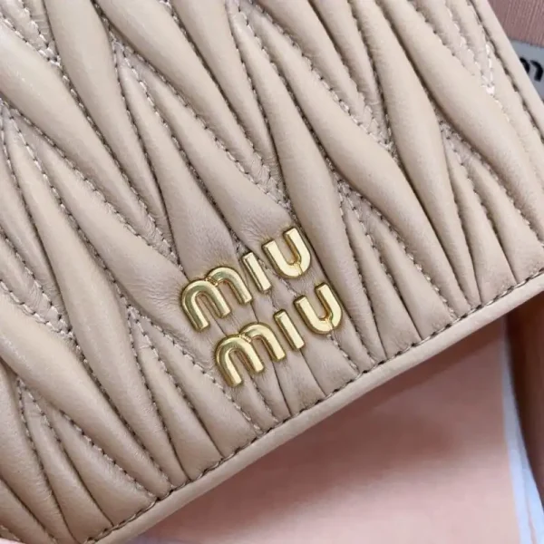Miu Miu Pocket Wallet Beige - Image 9