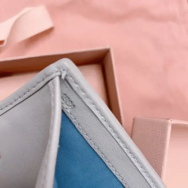 Miu Miu Pocket Wallet Light Blue - Image 4