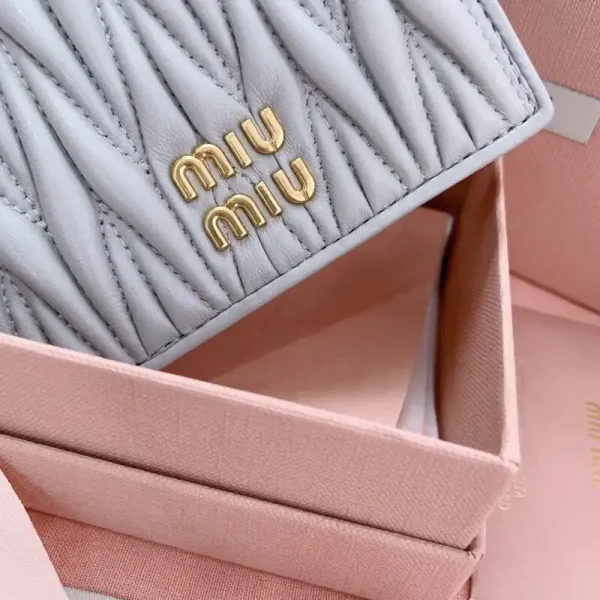 Miu Miu Pocket Wallet Light Blue - Image 5