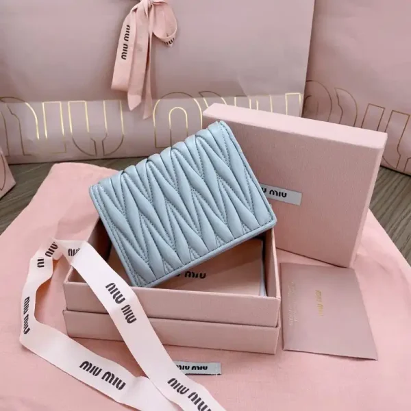 Miu Miu Pocket Wallet Light Blue - Image 6