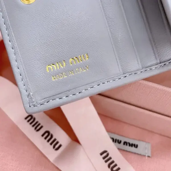 Miu Miu Pocket Wallet Light Blue - Image 9