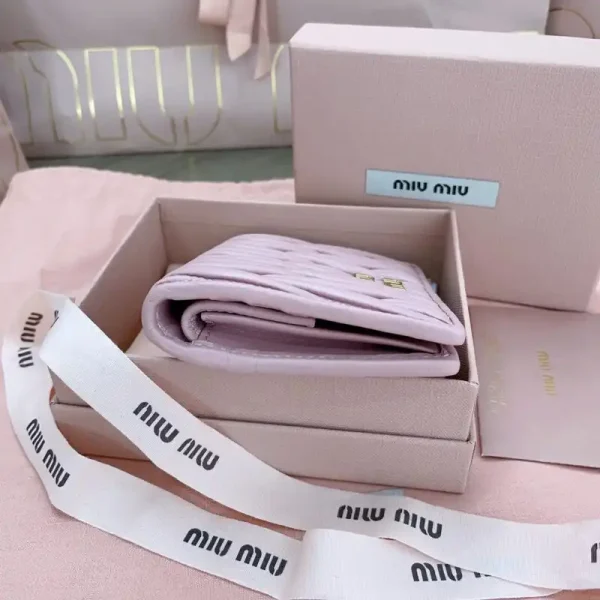 Miu Miu Pocket Wallet Pink - Image 2