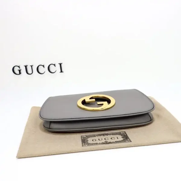 Gucci  Blondie Leather Grey - Image 3