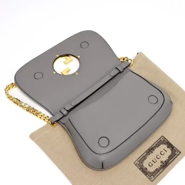 Gucci  Blondie Leather Grey - Image 7