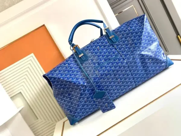 Goyard Bowling 55 Bag Blue