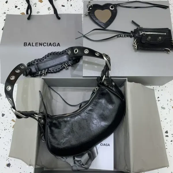 Balenciaga Le Cagole Black Silver - Image 6