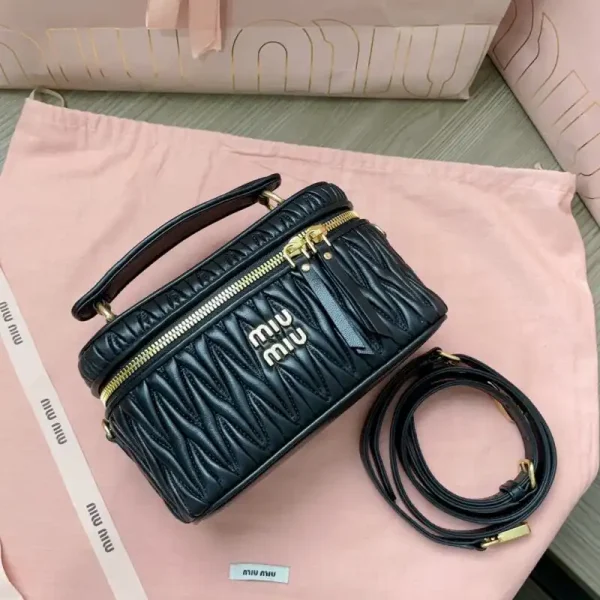 Miu Miu Cosmetic Bag Black - Image 4