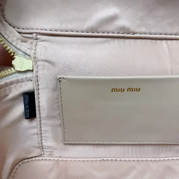 Miu Miu Cosmetic Bag Beige - Image 2