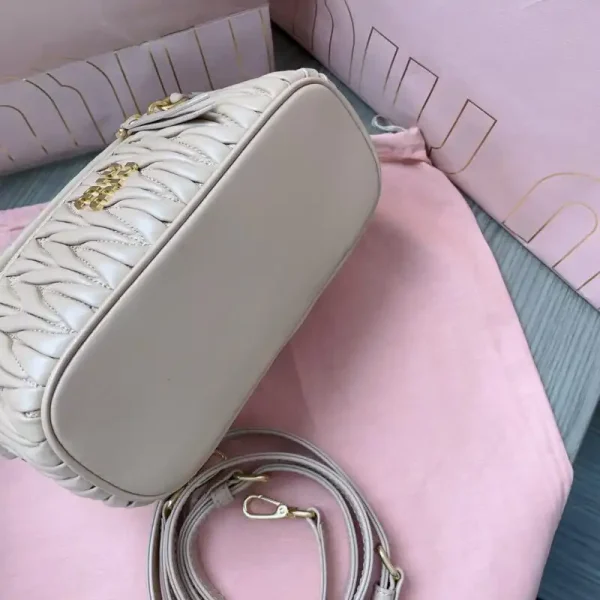 Miu Miu Cosmetic Bag Beige - Image 4