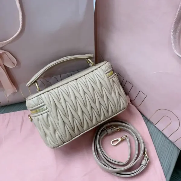 Miu Miu Cosmetic Bag Beige - Image 7