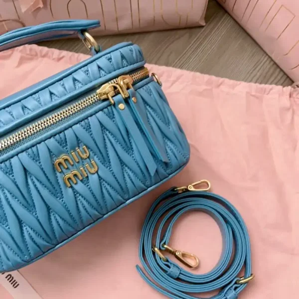 Miu Miu Cosmetic Bag Blue - Image 2