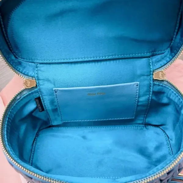 Miu Miu Cosmetic Bag Blue - Image 3