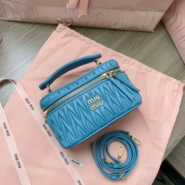 Miu Miu Cosmetic Bag Blue - Image 4