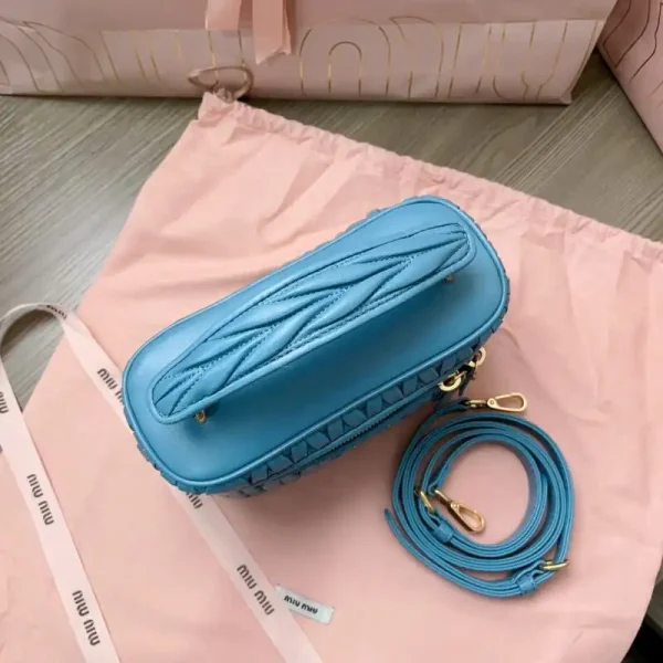 Miu Miu Cosmetic Bag Blue - Image 5