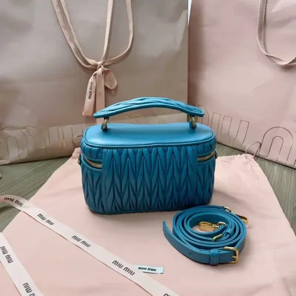 Miu Miu Cosmetic Bag Blue - Image 7