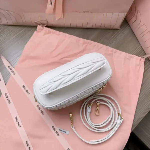Miu Miu Cosmetic Bag White - Image 4
