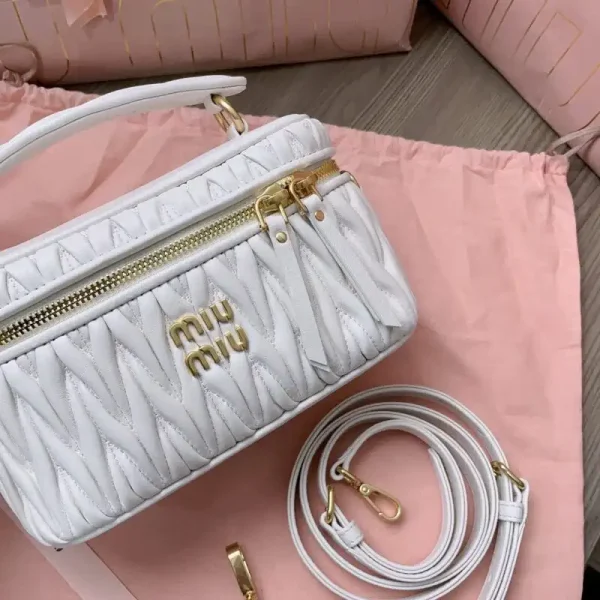 Miu Miu Cosmetic Bag White - Image 5