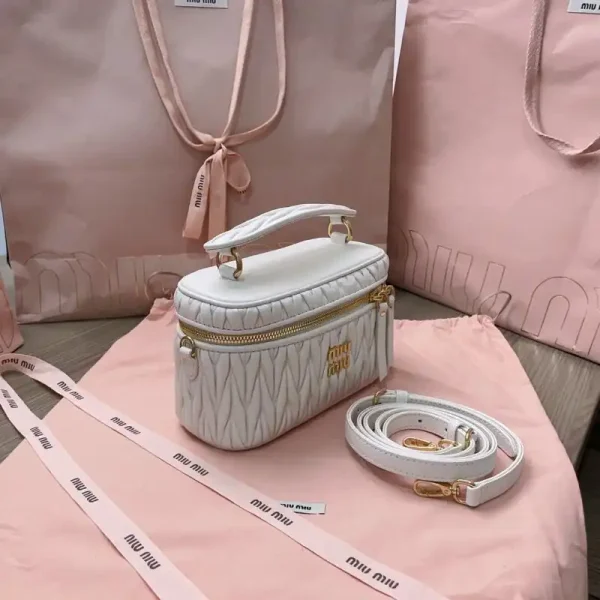Miu Miu Cosmetic Bag White - Image 6