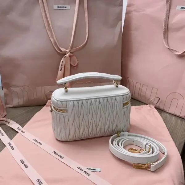 Miu Miu Cosmetic Bag White - Image 7