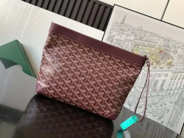 Goyard Conti Pouch Bourdeaux - Image 9