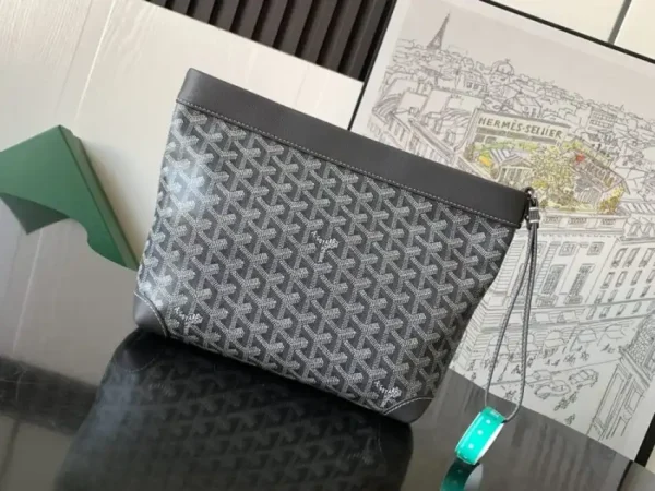 Goyard Conti Pouch Grey - Image 4
